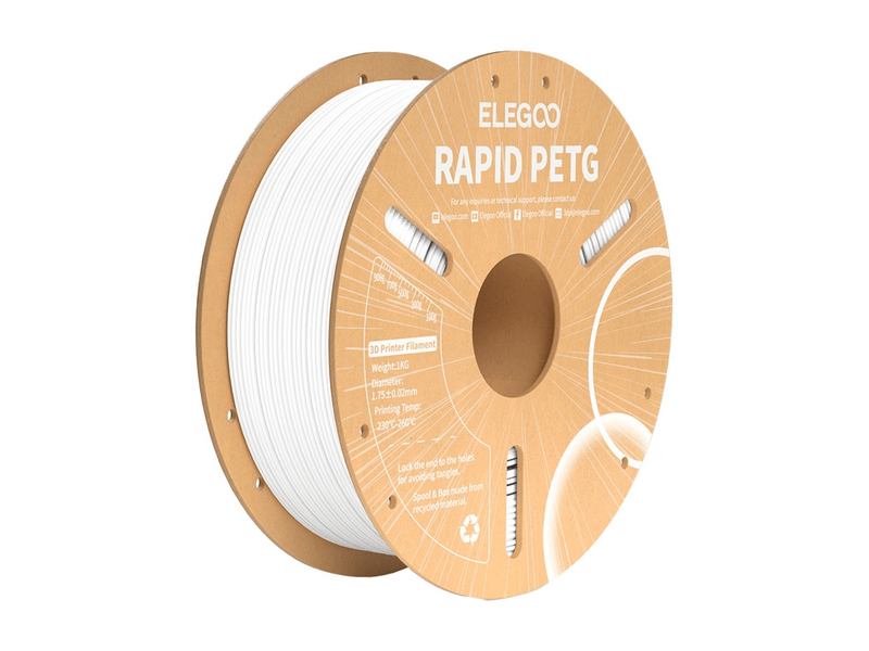 Elegoo Rapid PETG filament, fehér (50.203.0217)