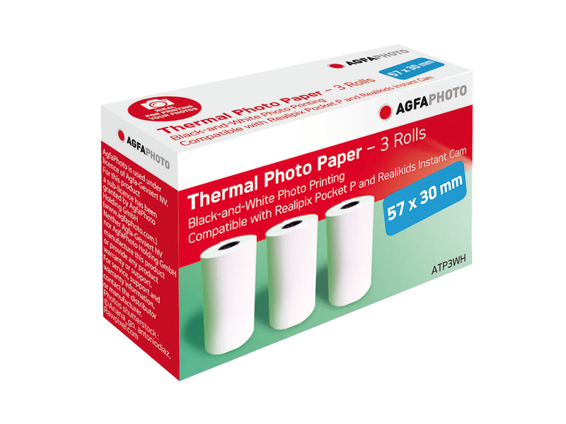 AgfaPhoto ATP3WH Realpix printer nyomtatópapír, 3 tekercs