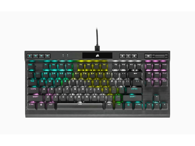 Corsair K70 RGB TKL Optikai-Mechanikus Gamer billentyűzet (CH-911901A-NA)