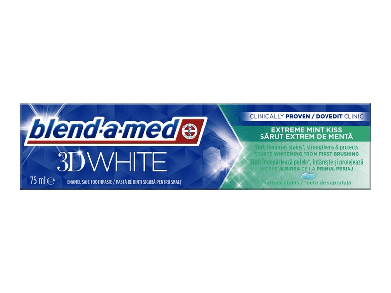 Blend-a-med 3D White Extreme Mint Kiss Fogkrém, 75 ml