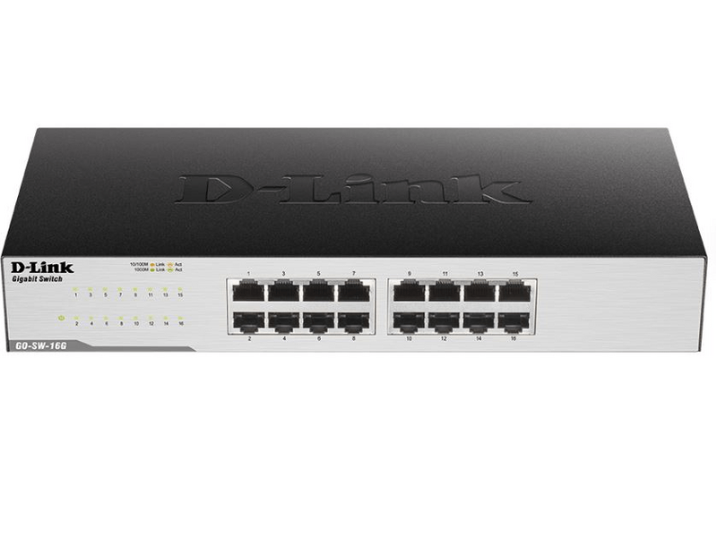 D-Link GO-SW-16G/E 16x1000Mbps Asztali Switch