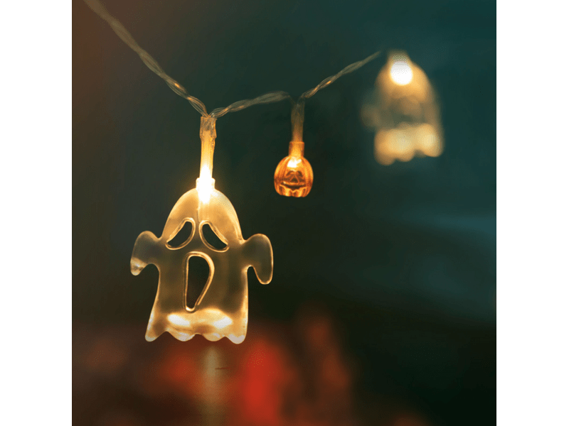 Family 56523 Halloween-i LED-es fényfüzér - szellem, tök
