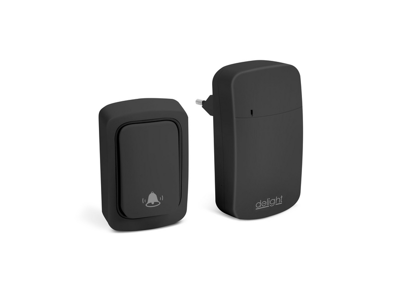 Delight 55345BK Digitális Kinetic csengő, fekete