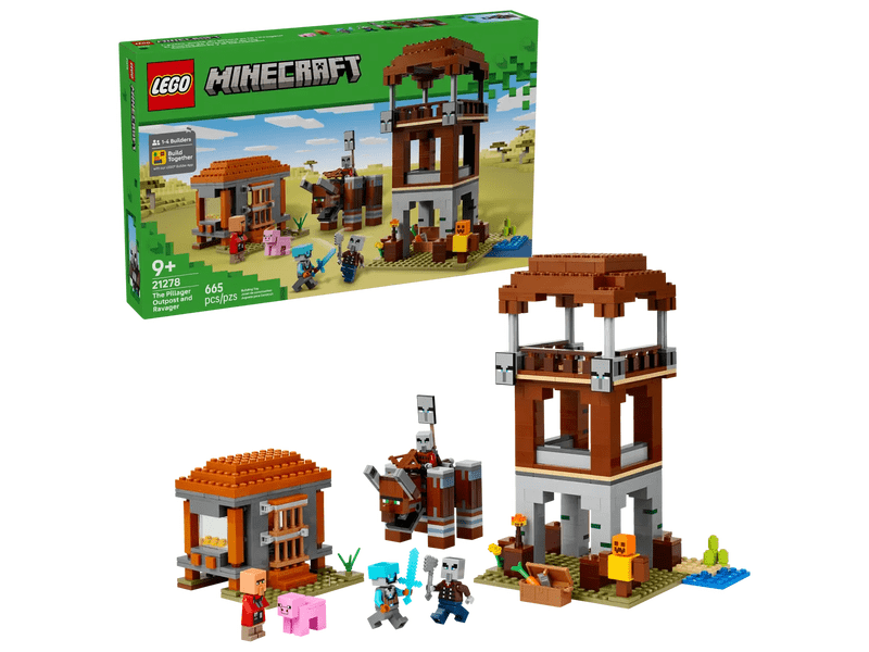 LEGO® Minecraft® Pljačkaševa stražarnica i Uništavač (21278)