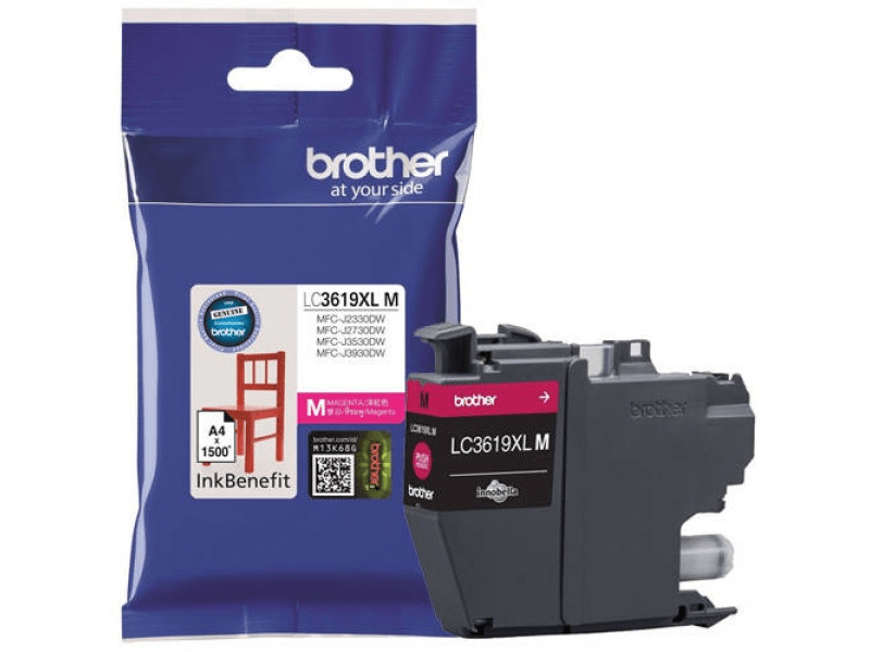 Brother LC3619XLM InkBenefit tintapatron, magenta