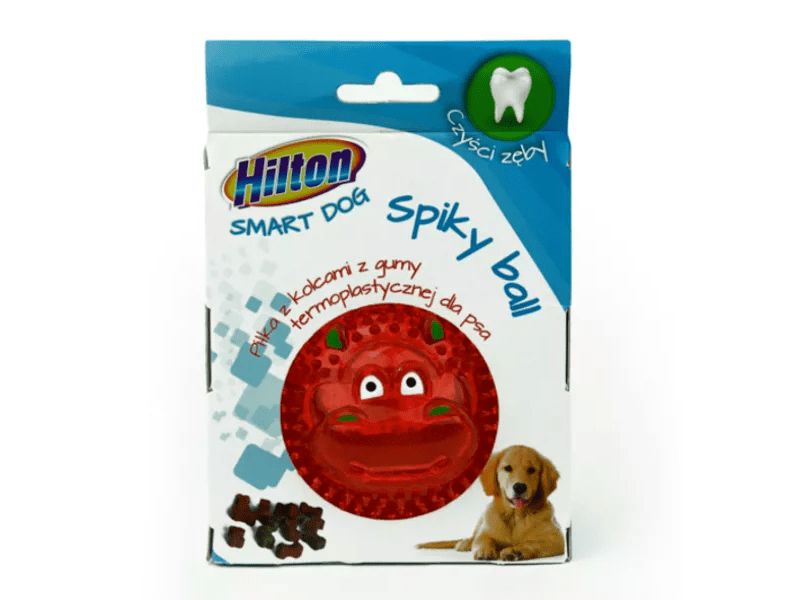 Hilton Smart Dog Spiky Ball interaktív kutyajáték, piros