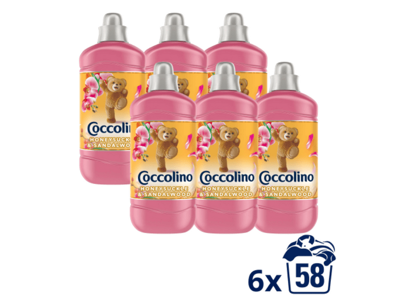 Coccolino Honeysuckle & Sandalwood Öblítő, 6x 1450 ml