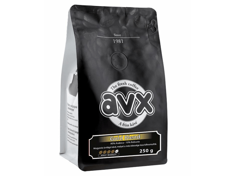AVX Gold Blend szemes kávé, 250 g, Robusta