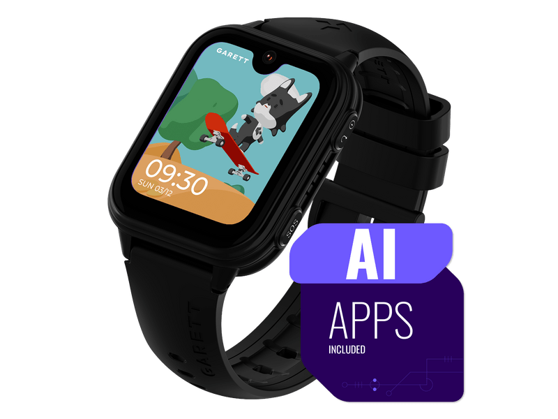 Garett Kids Vibe AI 4G Gyerek okosóra, fekete