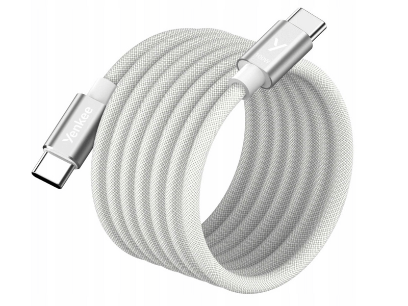 Yenkee YCU 02 WH USB-C magnetski kabel, bijeli