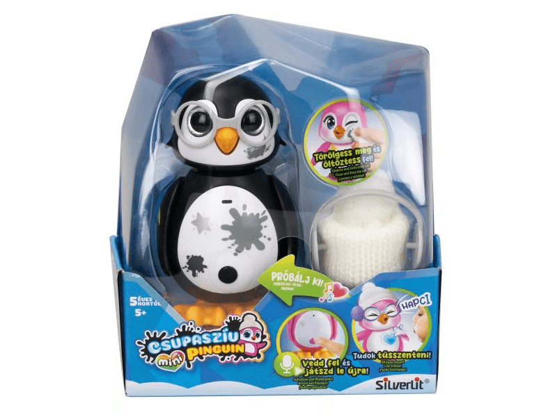 Silverlit Csupaszív mini pingvin, fekete (88642)