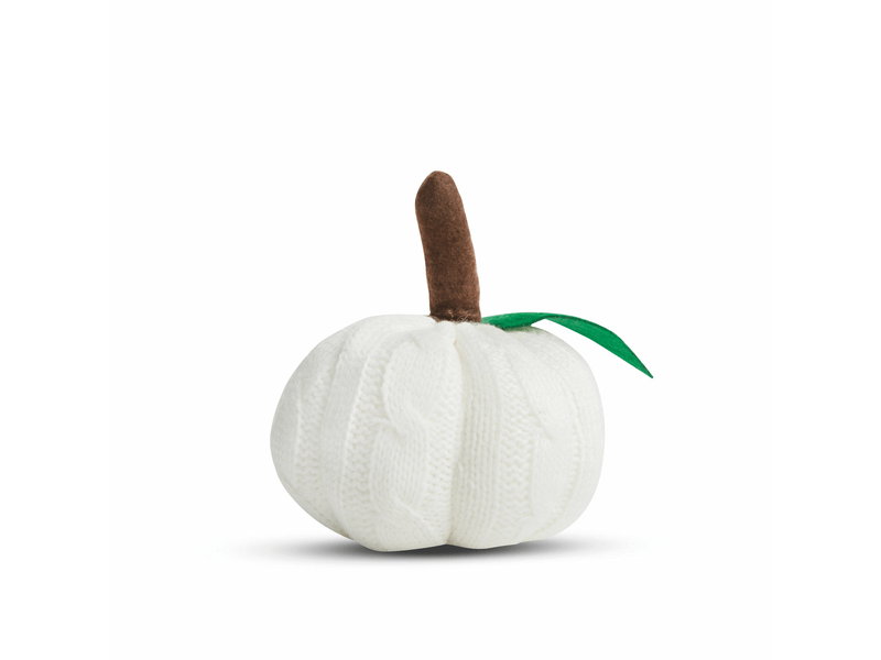 Halloween tök dekoráció fehér 10 cm