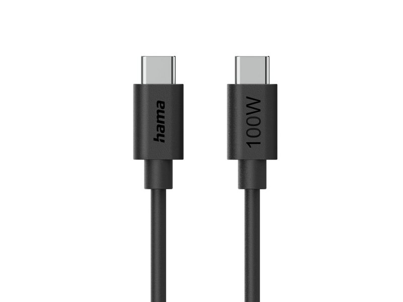 Hama USB Type-C 100W Adatkábel, 1.2 m (86448)