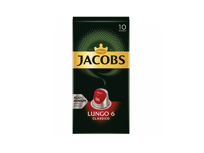 Jacobs Lungo 6 Classico Kávékapszula, 10 db