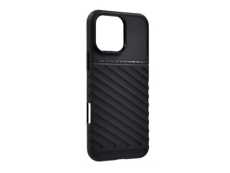 Gigapack Apple iPhone 16 Pro Max Szilikon tok, fekete (160133)
