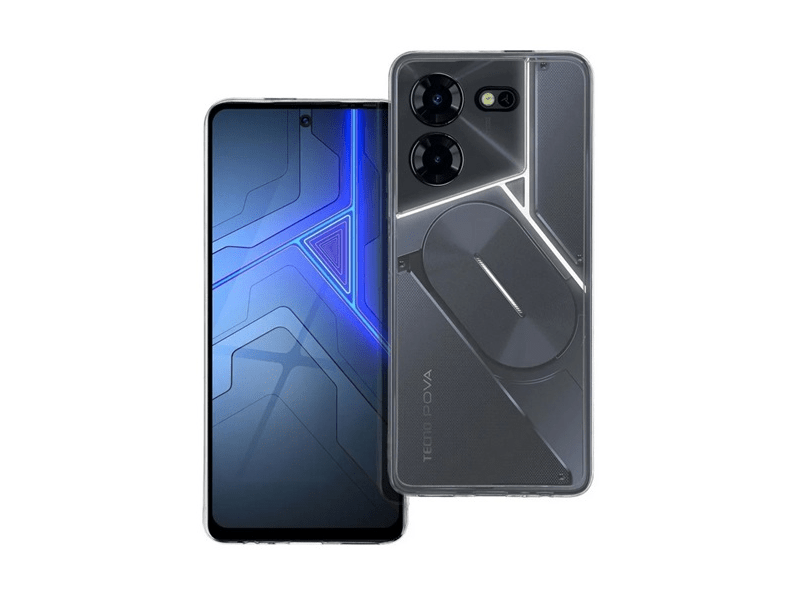 Gigapack Tecno Pova 5 Pro Szilikon tok, átlátszó (160628)