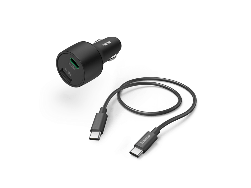 Hama 201693 USB-C + USB-A PD/QC 32W auto punjač