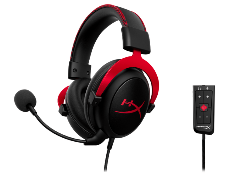 HyperX Cloud II Gamer headset, fekete-piros (4P5M0AA)