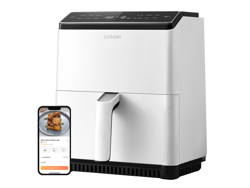 Cosori CAF-P583S-WEU DualBlaze Forrólevegős sütő, fehér