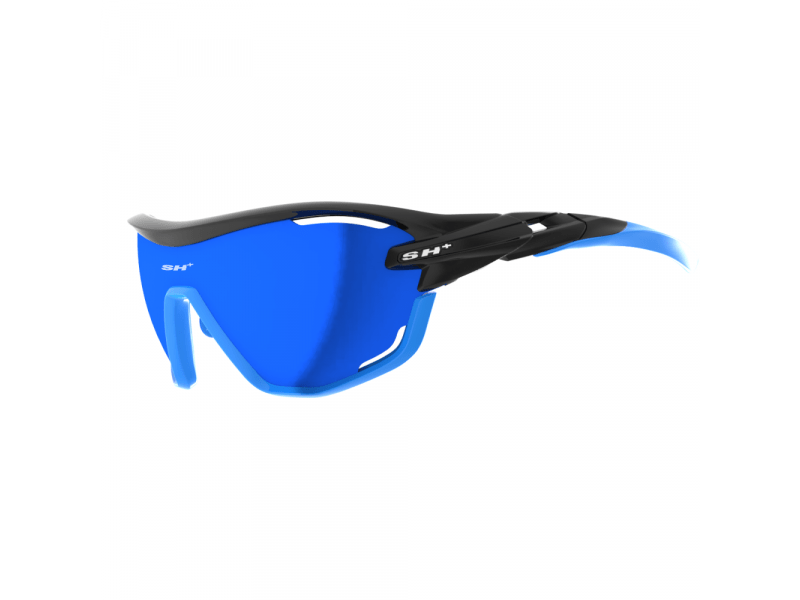 SH+ RG 5400 Sportszemüveg, matt fekete/kék/Revo Laser blue