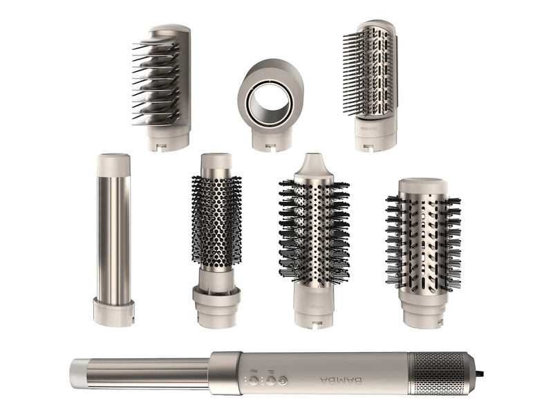 Cecotec Bamba CeramicCare AirGlam 8u1 set za oblikovanje kose, boja šampanjca (3465)