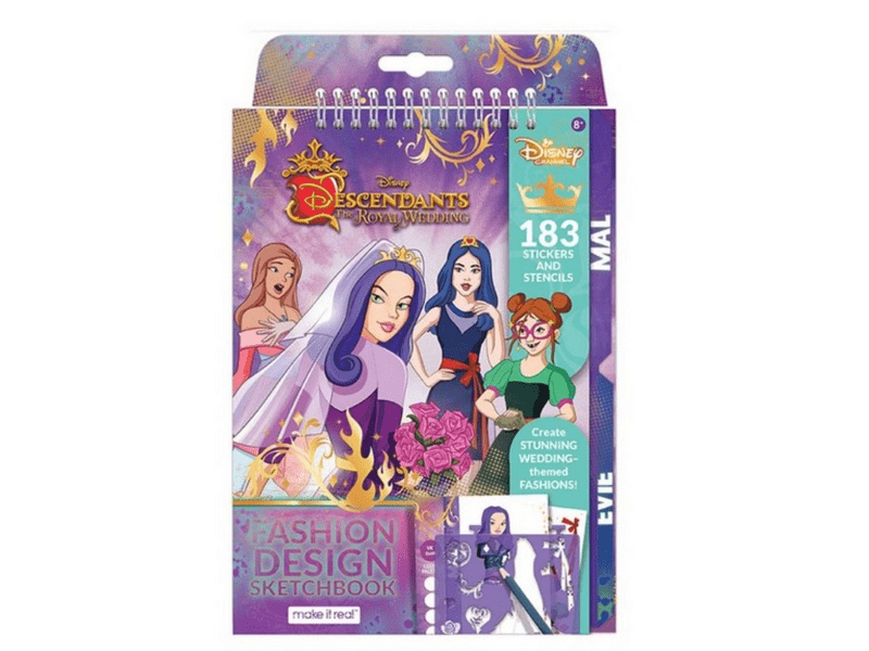 Make It Real Disney Decendants - a királyi esküvő divattervező füzet (MIR4209)