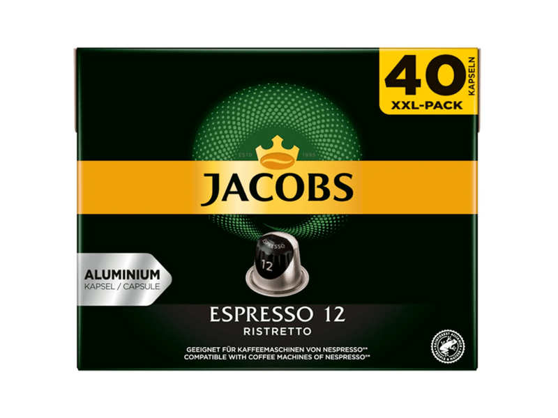 Jacobs Espresso 12 Ristretto Kávékapszula, 40 db