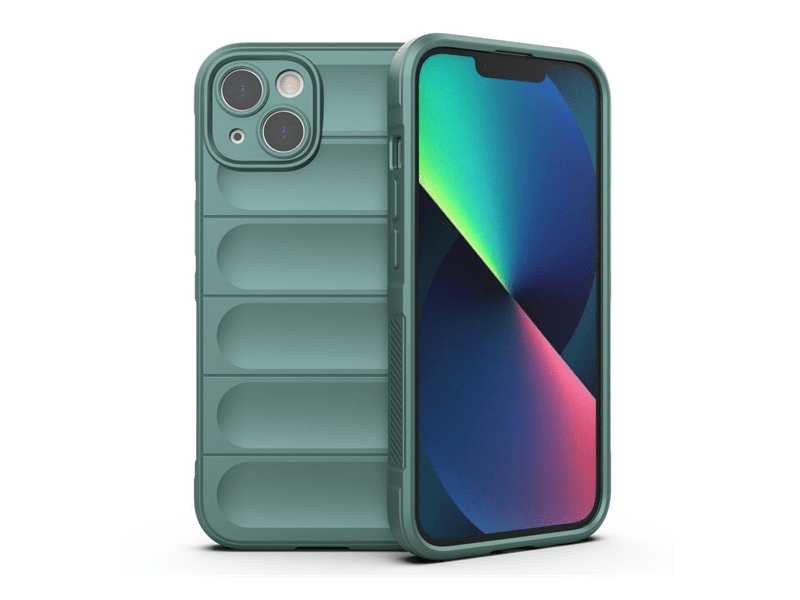 Gigapack Apple iPhone 13 Szilikon tok, sötétzöld (GP-134403)