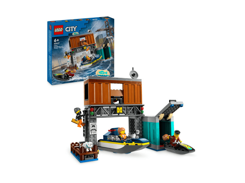 LEGO® City Rendőrségi motorcsónak és a rablók rejtekhelye (60417)