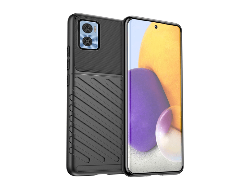 Gigapack Motorola Moto E22/E22i Szilikon tok, fekete (134630)