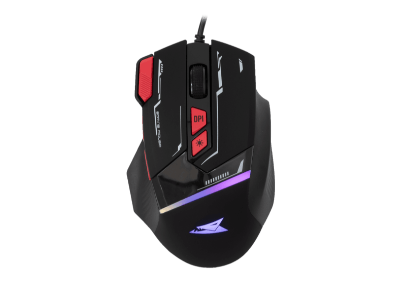 Baracuda Manta-B Gamer egér, fekete (BGM-041B)