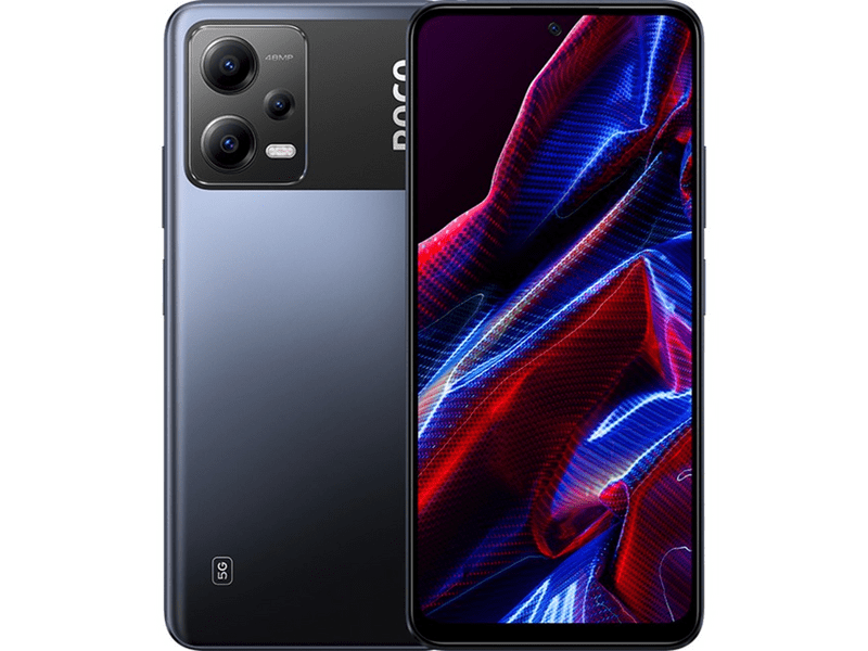 POCO X5 5G 6/128GB Okostelefon, fekete (MZB0D6OEU)