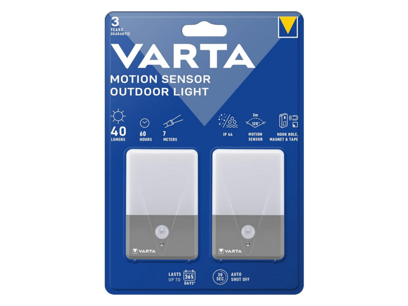 Varta TwinPack Kültéri mozgásérzékelő éjszakai fény (16634101402)