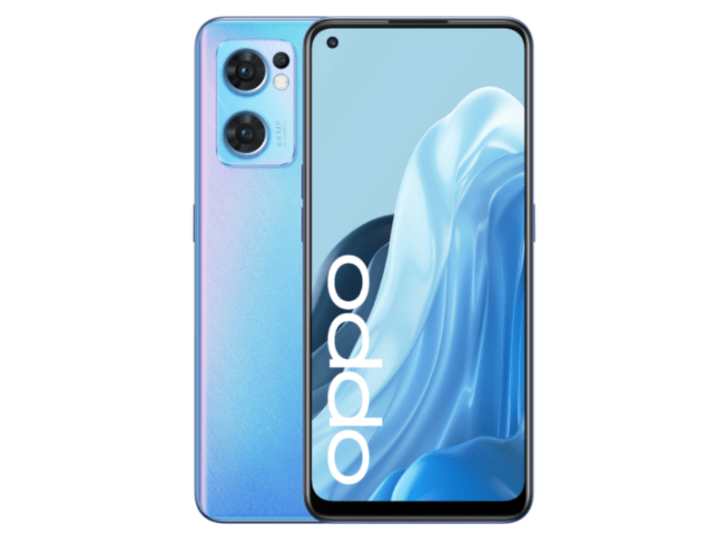 OPPO Reno7 5G Okostelefon, kék
