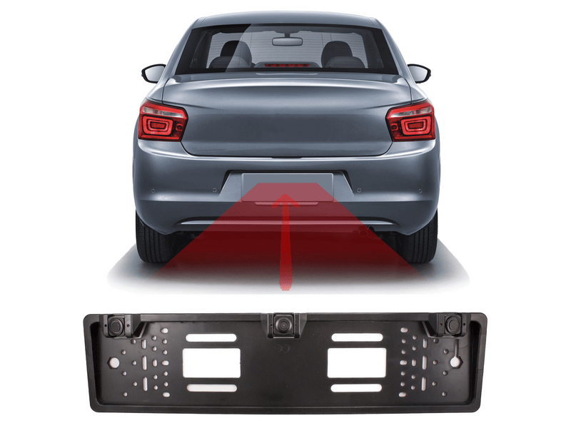 Carguard 55069D Rendszámtábla tolatókamera + szenzor