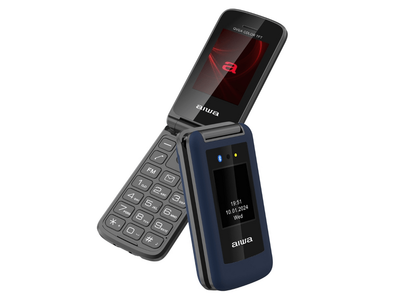 Aiwa FP-30-2G/BL DualSIM Flip mobitel, plavi