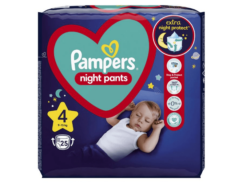 Pampers Night Pants nadrágpelenka, S4, 25 db