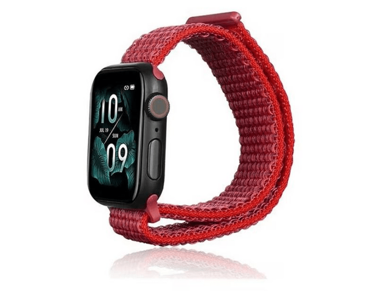 Gigapack Apple Watch Series/Ultra Nylon pótszíj, piros (141131)