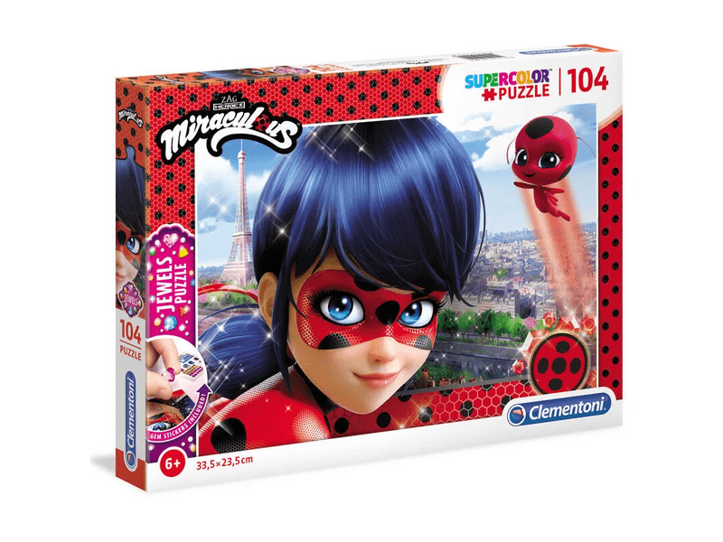 Clementoni Miraculous Ladybug puzzle, 104 db (20155)