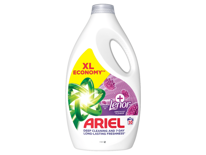 Ariel Touch Of Lenor Amethyst Flower Folyékony mosószer, 2.25L