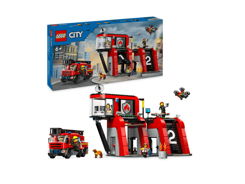 LEGO® City Vatrogasna postaja s vatrogasnim vozilom (60414)