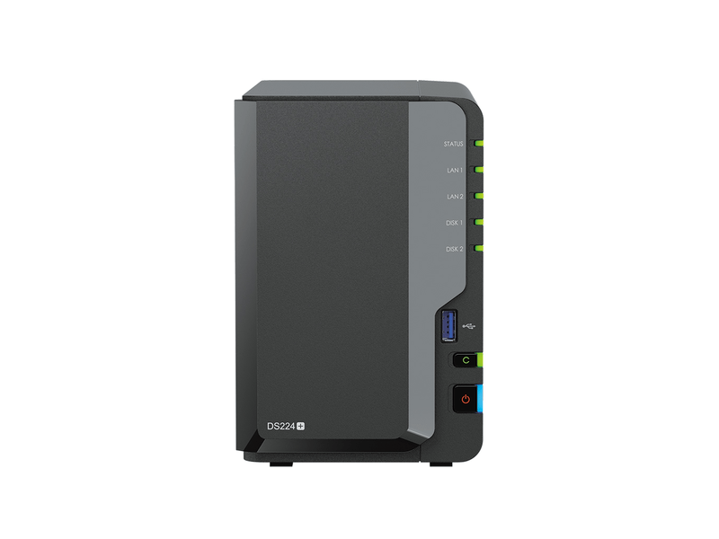 Synology DiskStation DS224+ 2 fiókos NAS 2x4TB HDD-vel