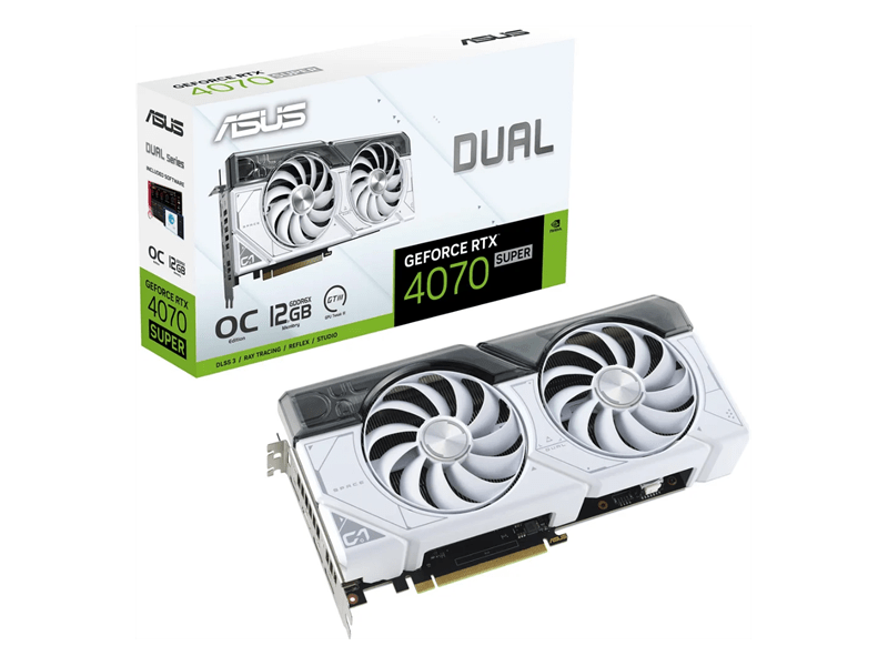 Asus GeForce RTX™ 4070 SUPER White OC 12GB GDDR6X Videókártya