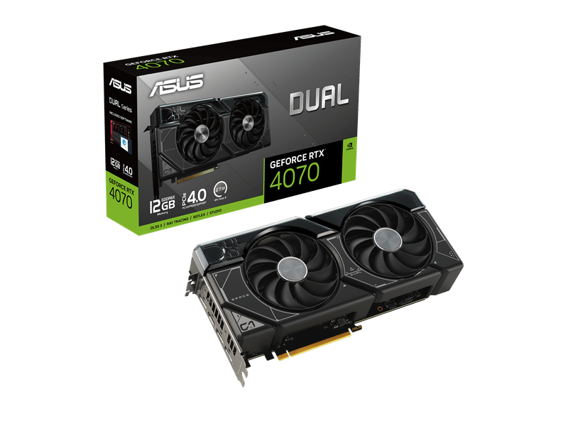 Asus Dual GeForce RTX™ 4070 12GB GDDR6X Videókártya
