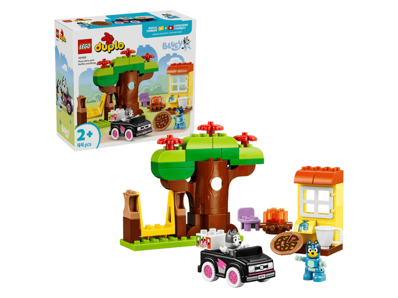 LEGO® DUPLO® Bluey Pizzáslányok: Gombóc és Bluey (10469)