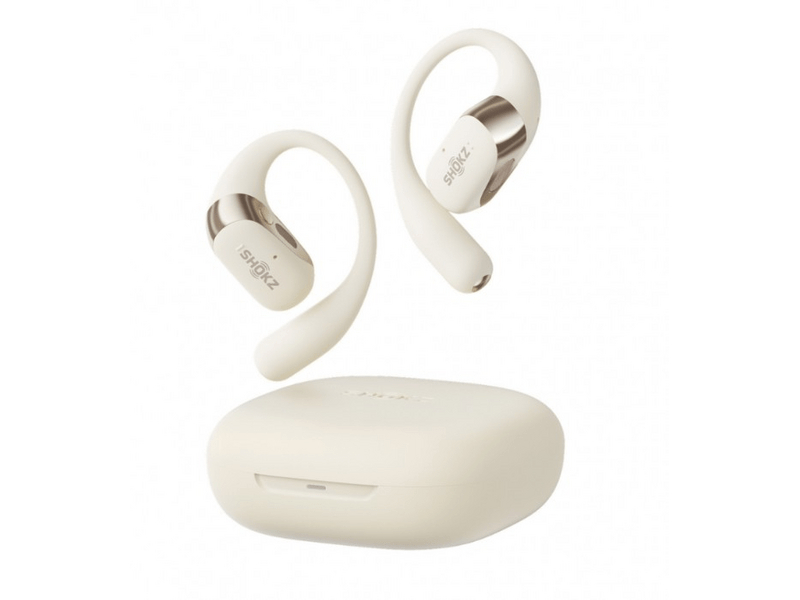 Shokz OpenFit 2 Bluetooth slušalice, bež boje