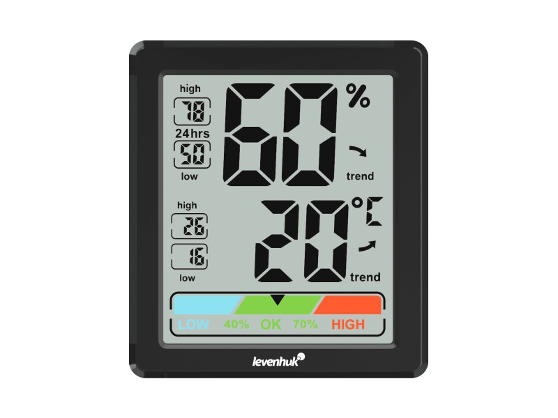 Levenhuk Wezzer BASE L20 hőmérséklet- és páratartalom-mérő