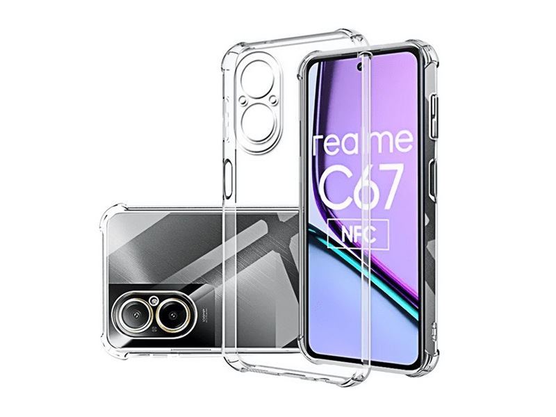 Gigapack Realme C67 4G Szilikon tok, átlátszó (155498)