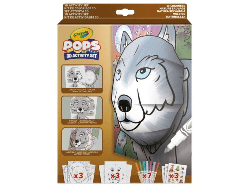 Crayola POPs 3D foglalkoztató: Vadon (04-2807)