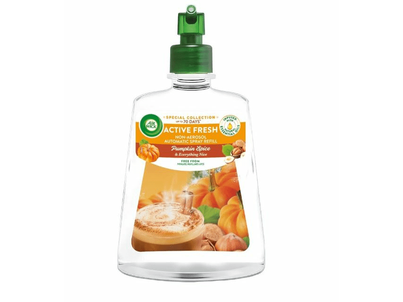 Air Wick Active Fresh utántöltő – Fűszeres Sütőtök Varázs, 4 x 228 ml